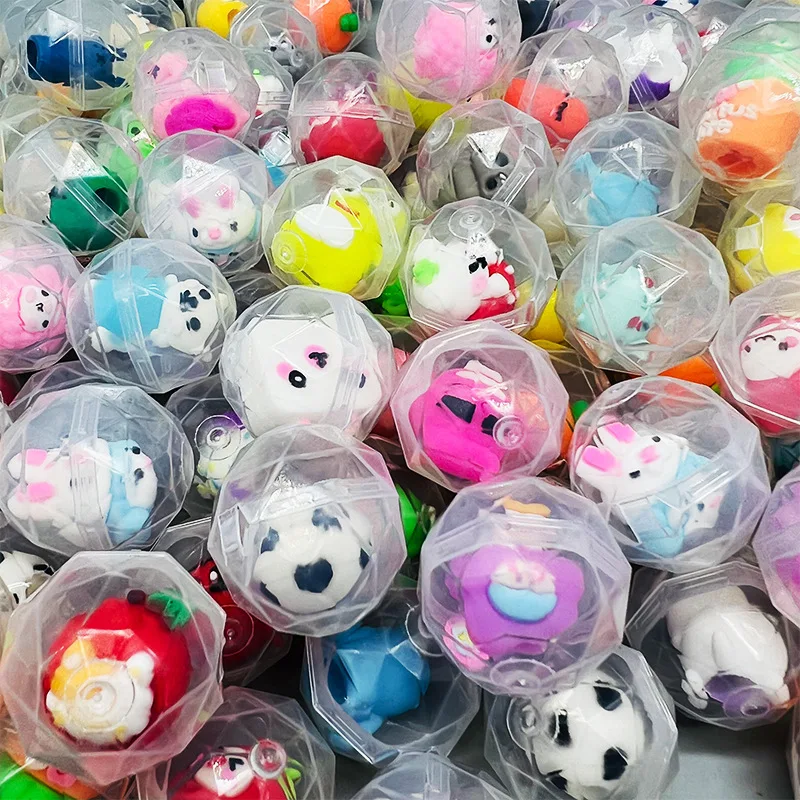 Claw Crane Machine - 透明ツイストエッグミニ爪マシンおもちゃアクセサリーかわいい動物ぬいぐるみ人形子供アーケードクレーンマシンギフト 32 ミリメートル