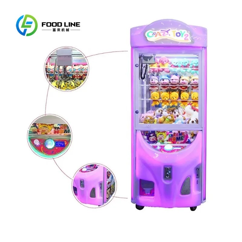 Arcade Toy Claw Vending Machine - カスタマイズ可能なコイン式アーケードクレーンゲーム機（紙幣識別機付き）、エンターテイメント施設での人形やおもちゃの景品販売用
