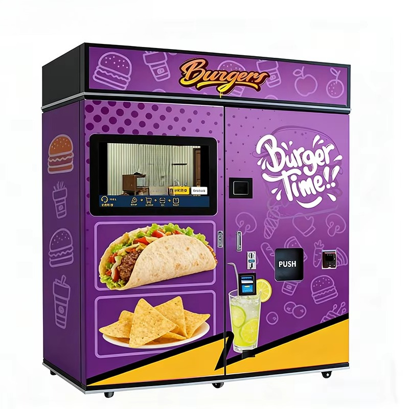 Popcorn Vending Machine - カスタマイズ可能なファストフード自動販売機、電子レンジ、SDK、朝食、昼食、深夜のおやつ用ハンバーガー