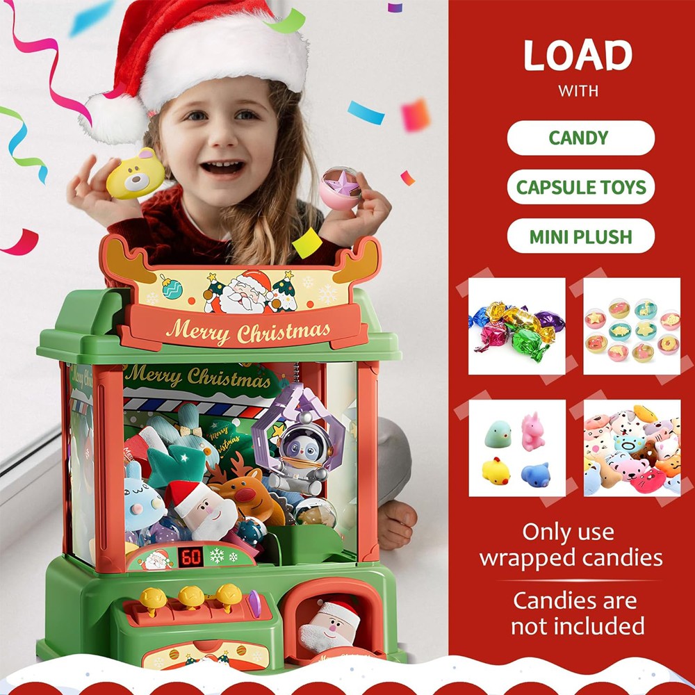 子供のためのクリスマスの爪のマシン,ミニ自動販売機,キャンデ - Arcade And Vending のレビューと価格