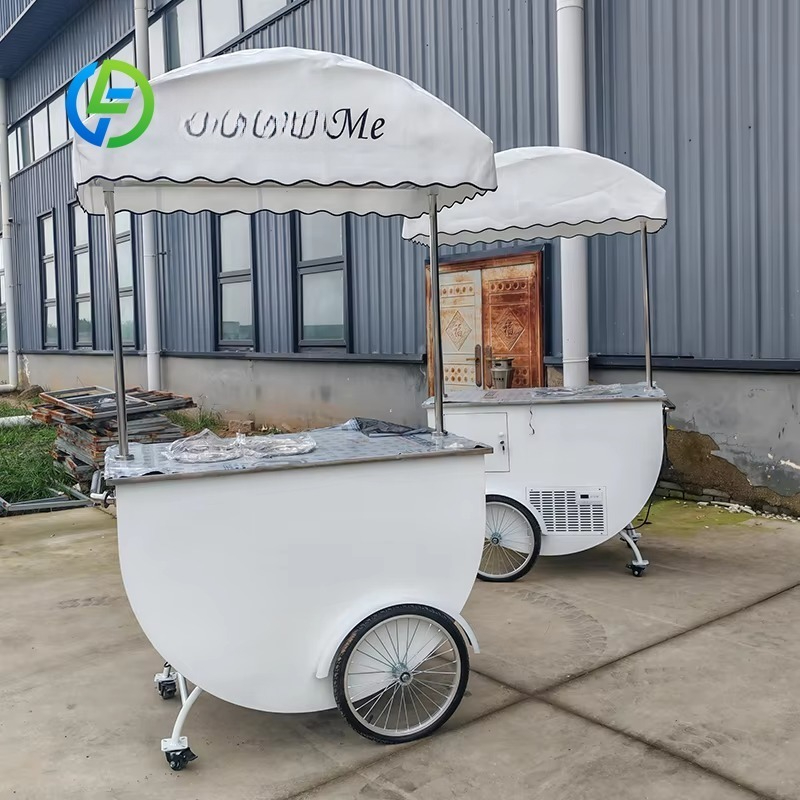 カスタマイズ可能な商業用モバイル販売カート、屋外スナックトロ - Hot Dog Vending Cart のレビューと価格
