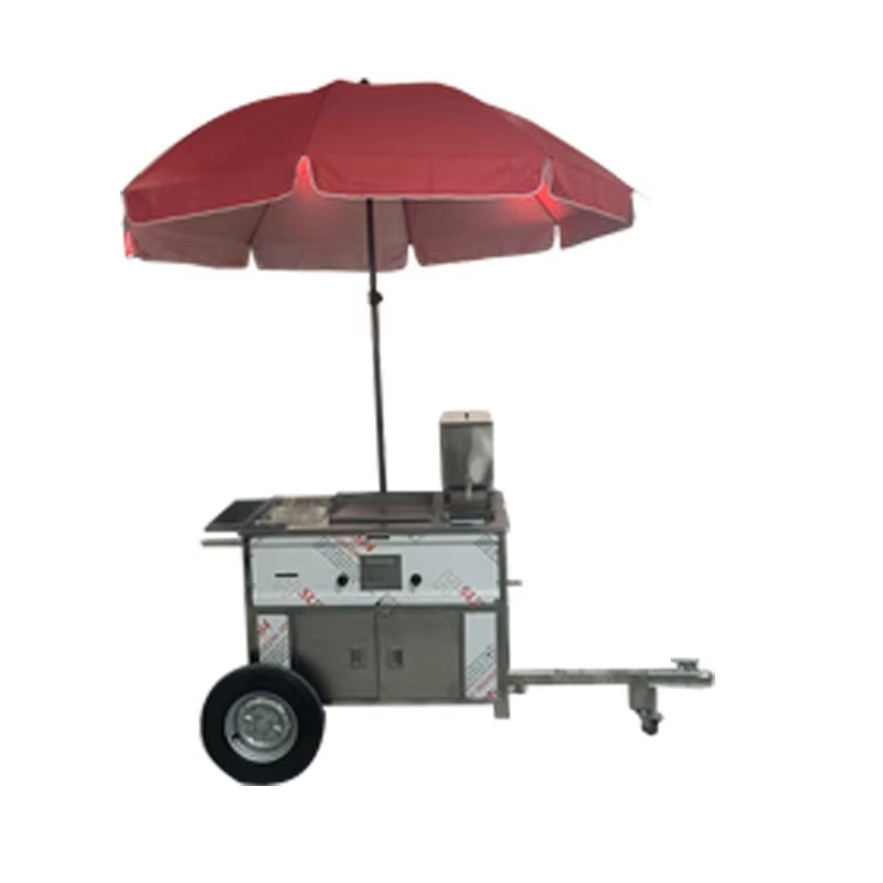 コンパクトモバイルスナックフードカート、ホイール付きホットド - Hot Dog Vending Cart のレビューと価格