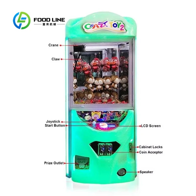 カスタマイズ可能なコイン式アーケードクレーンゲーム機（紙幣識 - Arcade Toy Claw Vending Machine のレビューと価格