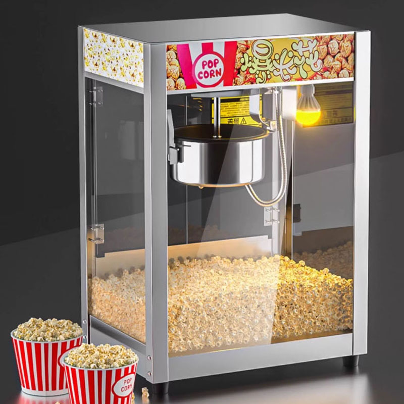 全自動業務用ポップコーンマシン 220/110V ステンレス - Popcorn Vending Machine のレビューと価格
