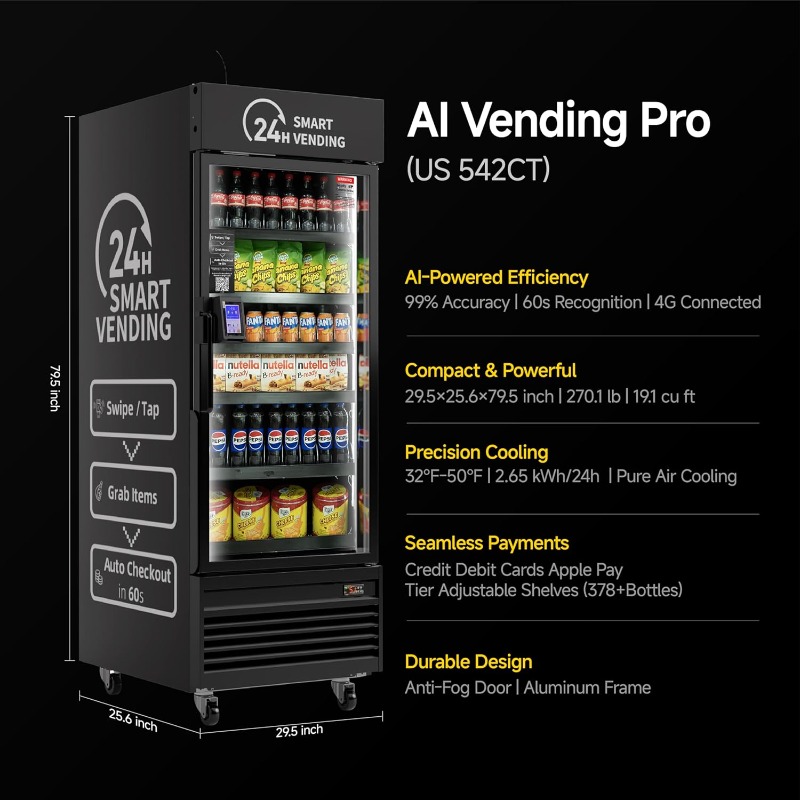 カスタマイズ可能なスマートオープンフロント自動販売機 -42 - Open Vending Machine のレビューと価格