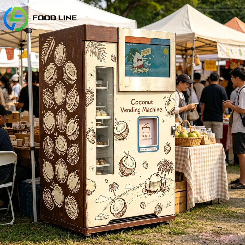 フレッシュココナッツ自動販売機 スマートAI自動ココナッツ割 - Open Vending Machine のレビューと価格