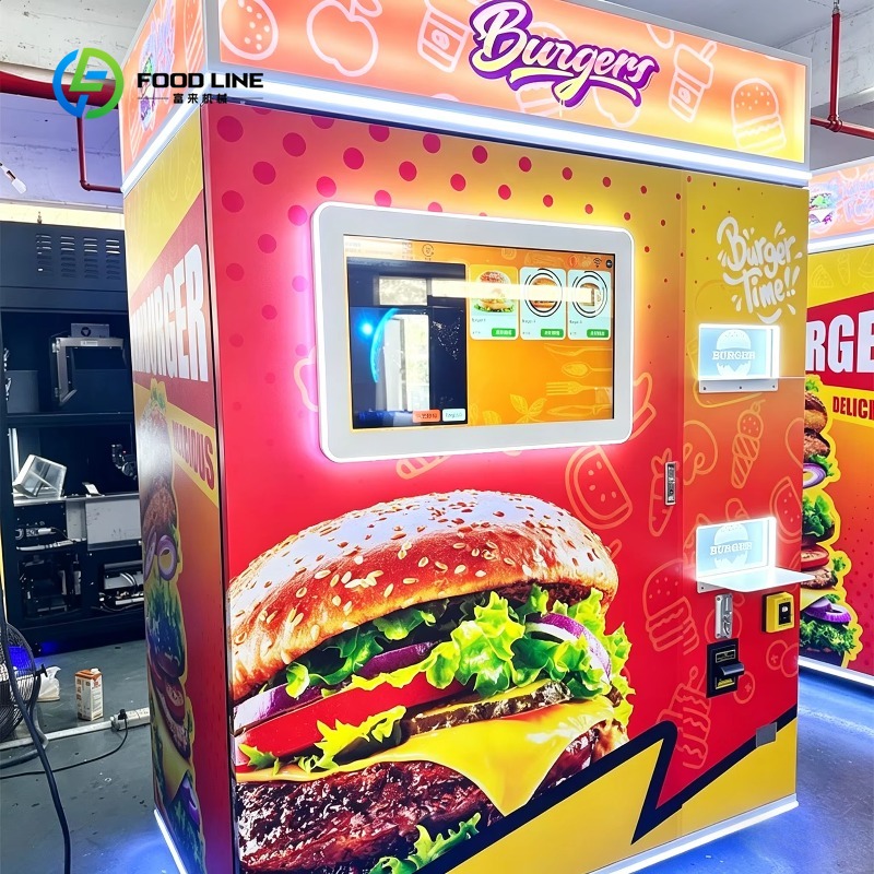 カスタマイズ可能な自動ハンバーガー製造販売機 24時間セルフ - Popcorn Vending Machine のレビューと価格