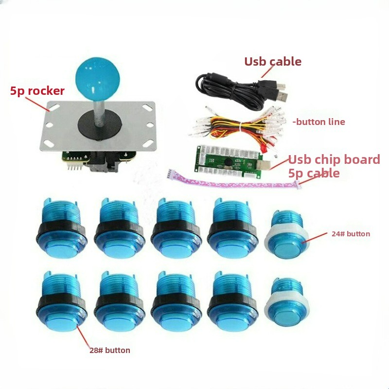USBアーケードジョイスティックPCB三和5P DIY LE - Arcade Button Pcb のレビューと価格