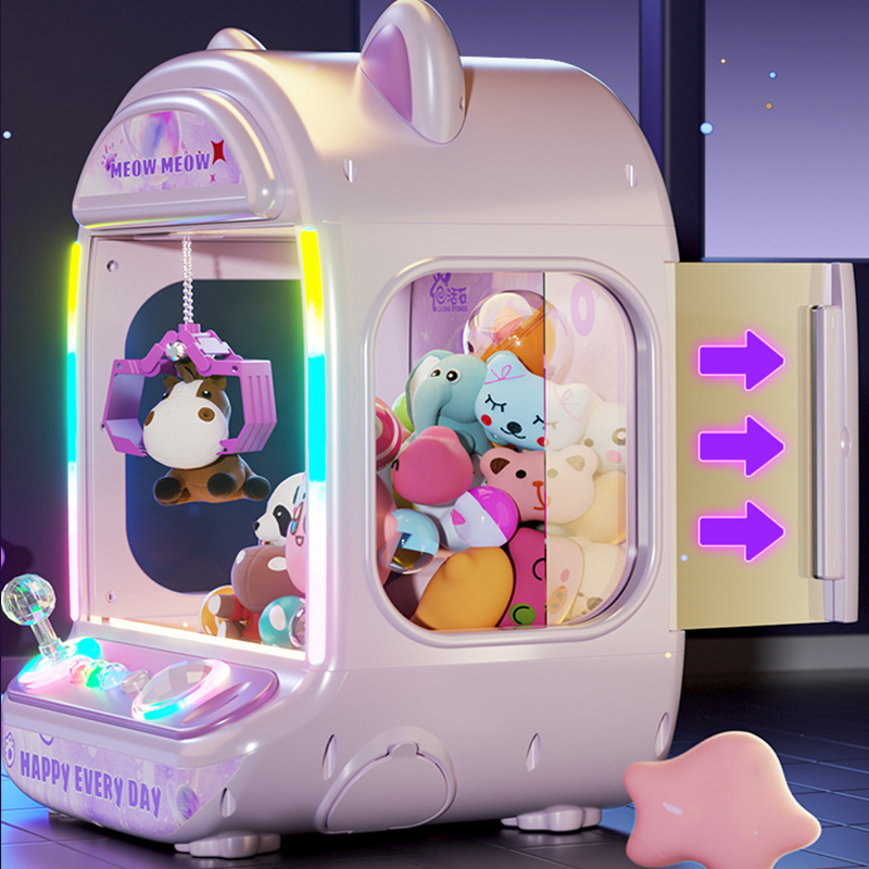 DIY パープル自動人形マシン 子供用コイン式ゲーム ミニク - Coin Pusher Machine のレビューと価格